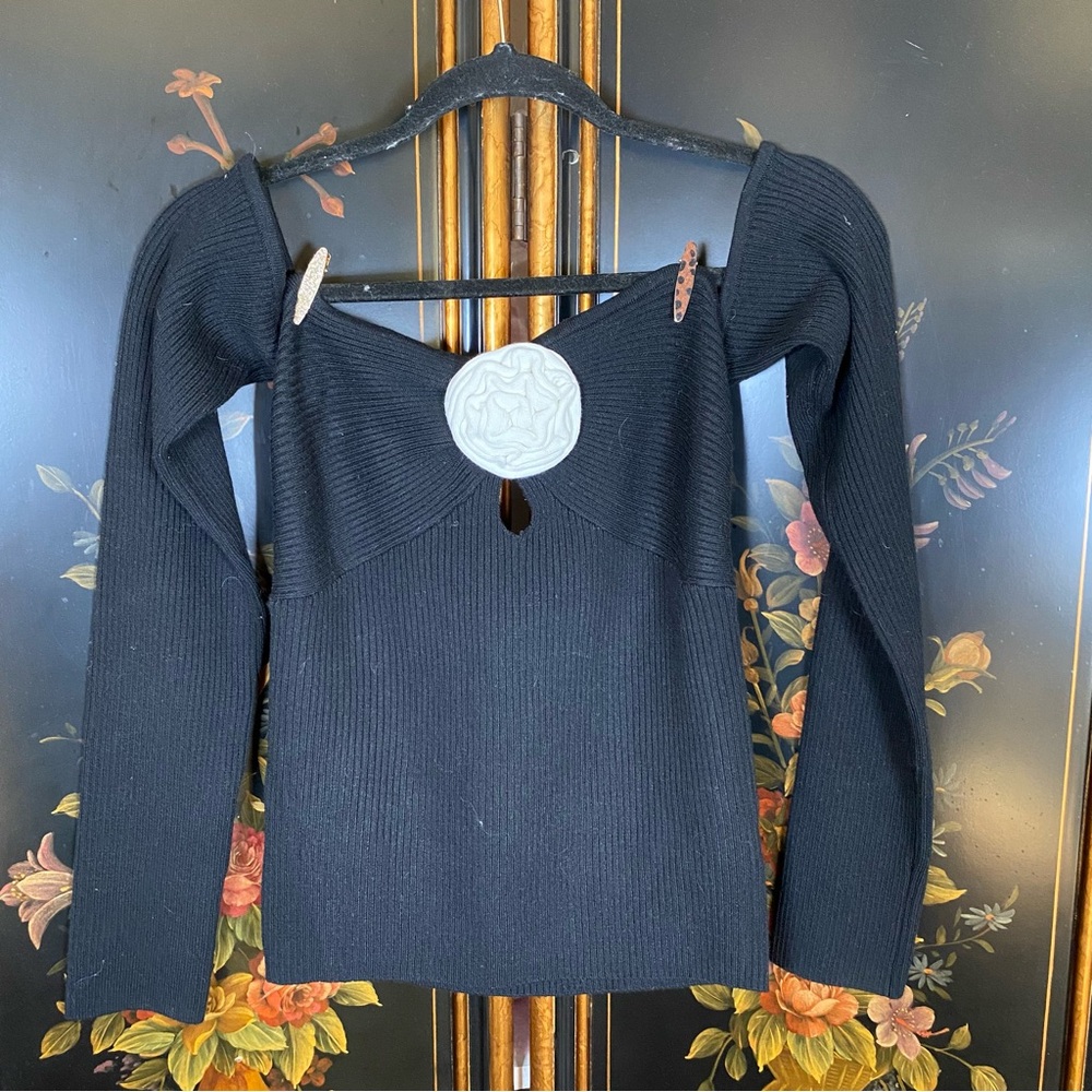 Lovers & Friends Ribbed Off-Shoulder Long-Sleeve